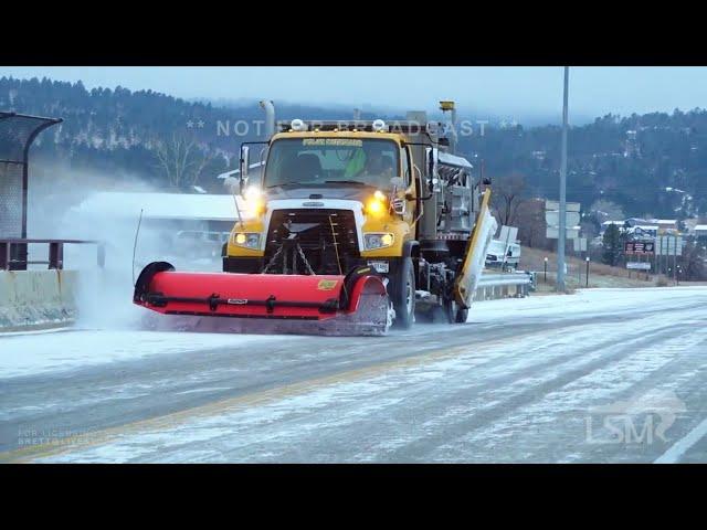 11-28-2024 Rapid City, SD - Snowy Holiday Travel and Plows