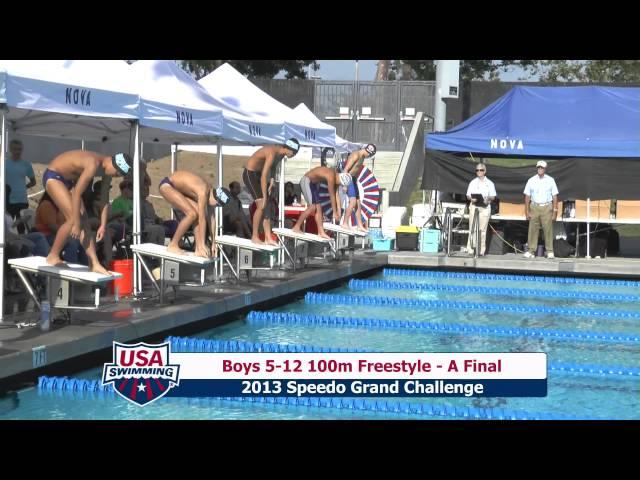 Boys 512 100m Freestyle A Final - 2013 NOVAquatics Speedo Grand Challenge