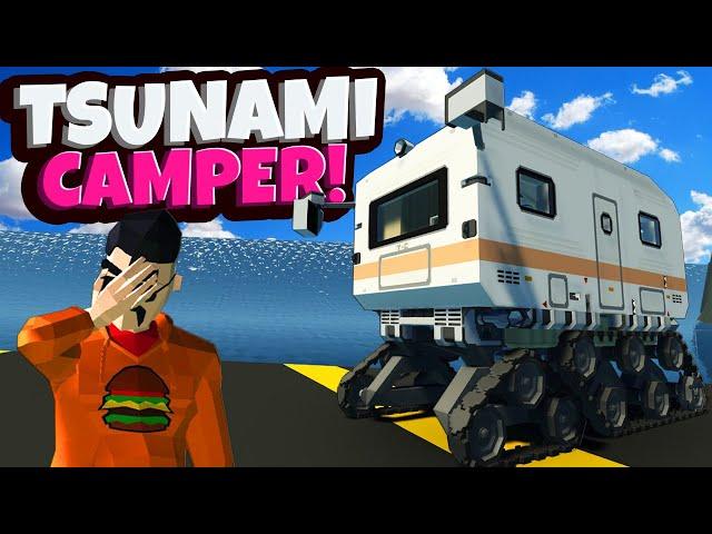 Surviving in a NEW Tsunami Camper with Friends in Stormworks Multiplayer!