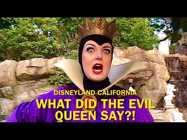 The Evil Queen Said THIS About the Disney Villains?! Disneyland 2024 #disney