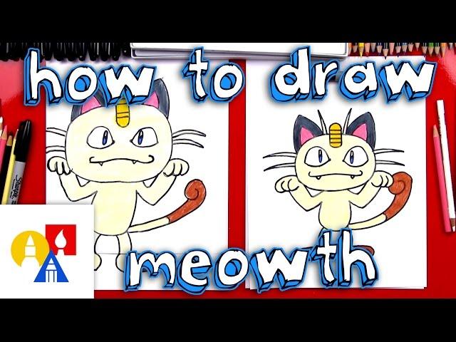 How To Draw Meowth Pokemon