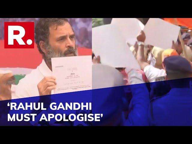 Rahul Gandhi’s Controversial Comments On Veer Savarkar Trigger Massive Protest