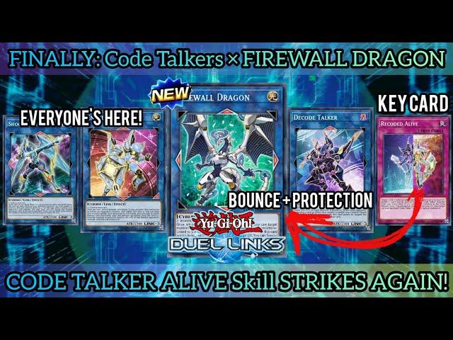 LINK 4: FIREWALL DRAGON! (+ CODE TALKERS) | The PERFECT CYBERSE Deck [DUEL LINKS]