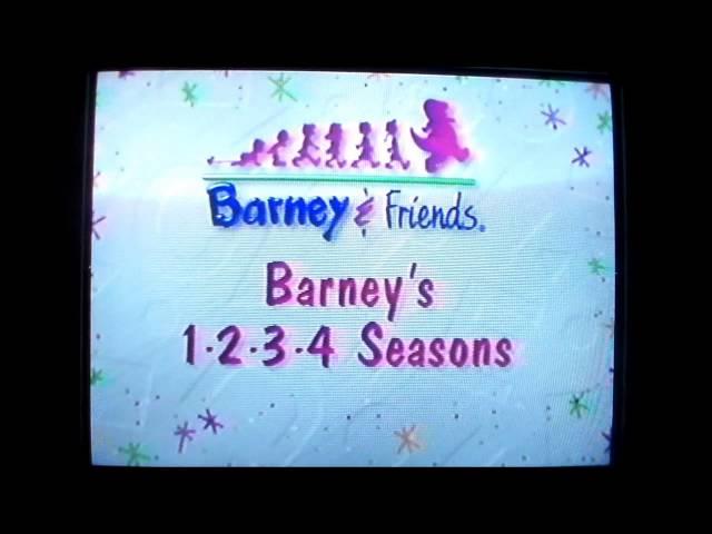 Opening and Closing to Barney's 1-2-3-4 Seasons 1996 VHS