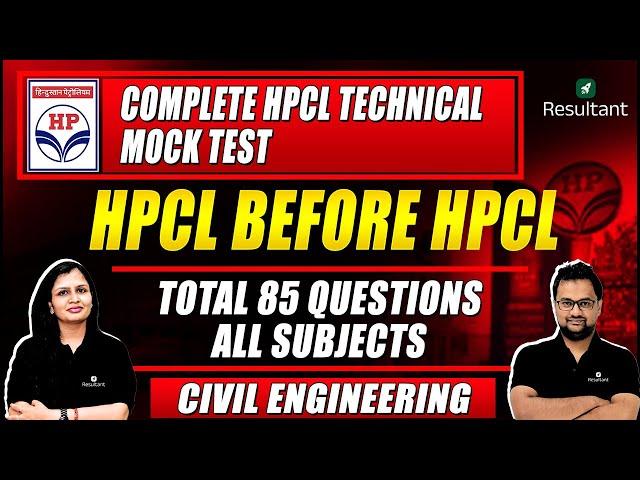 HPCL 2024 | HPCL Technical Mock Test | Complete Mock Test | Civil Engineering (CE)