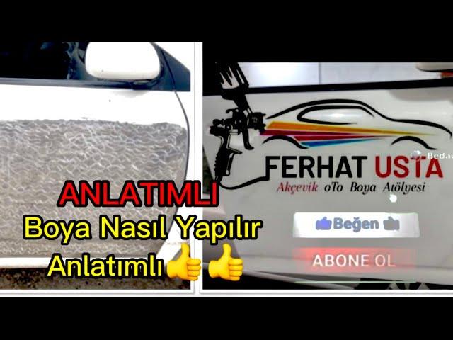 Anlatımlı TRDE TEK (Araç Boyama Nasıl Yapılır) (Yama Nasıl Yapılır) (Araba Boyama Parça Boyama)