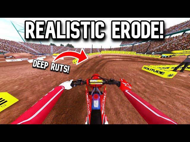 RACING SUPERCROSS IN DEEP RUTS IS SO FUN IN MX BIKES!