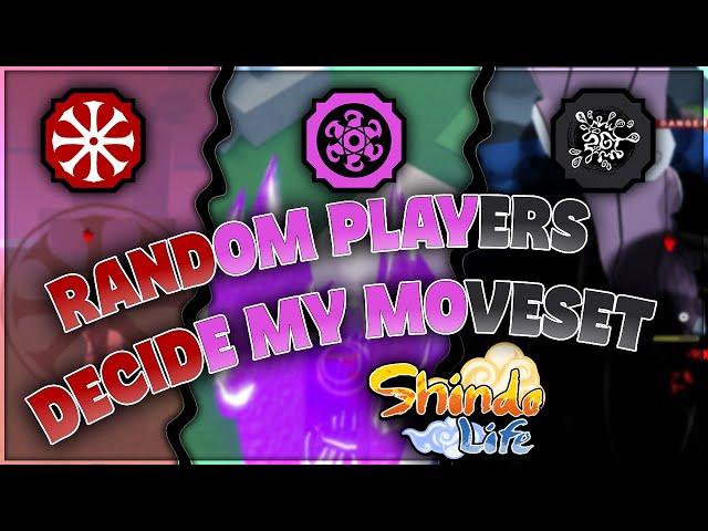 RANDOM PLAYERS DECIDE MY MOVESET | Shindo Life
