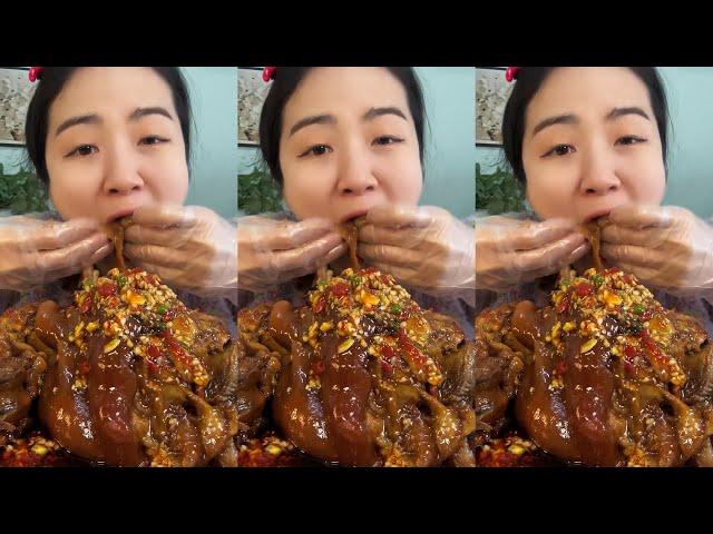 Braised Pork Thigh | ASMR "big bite" MUKBANG