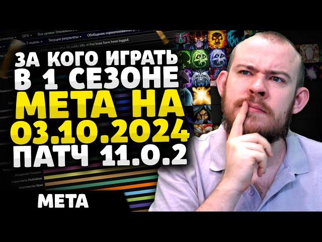 ЗА КОГО ИГРАТЬ? В 1 СЕЗОНЕ МЕТА НА 03.10.2024 ПАТЧ 11.0.2 THE WAR WITHIN ТОП КЛАССОВ WAR WITHIN WOW