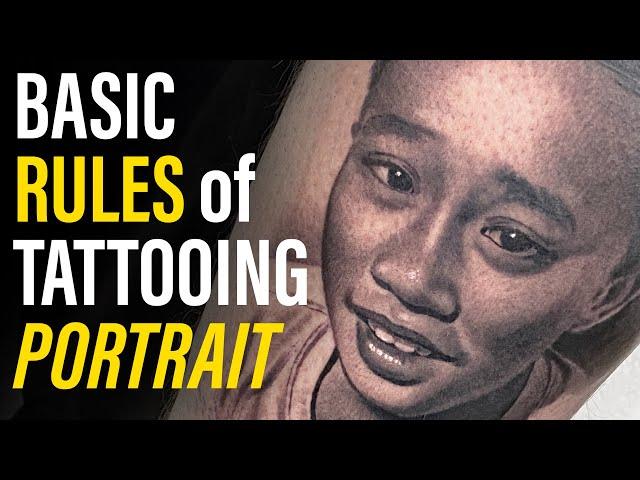 PORTRAIT TATTOO // Basics Rules of a portrait tattooing (TUTORIAL)