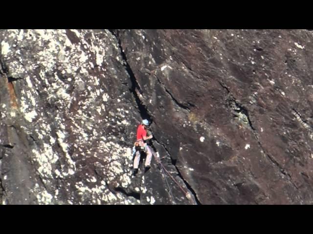 Climber in Glen Nevis