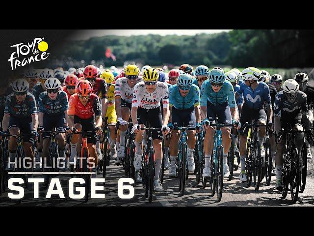 Tour de France 2024, Stage 6 | EXTENDED HIGHLIGHTS | 7/4/2024 | Cycling on NBC Sports