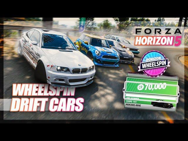 Forza Horizon 5 - Wheelspin Drift Cars!