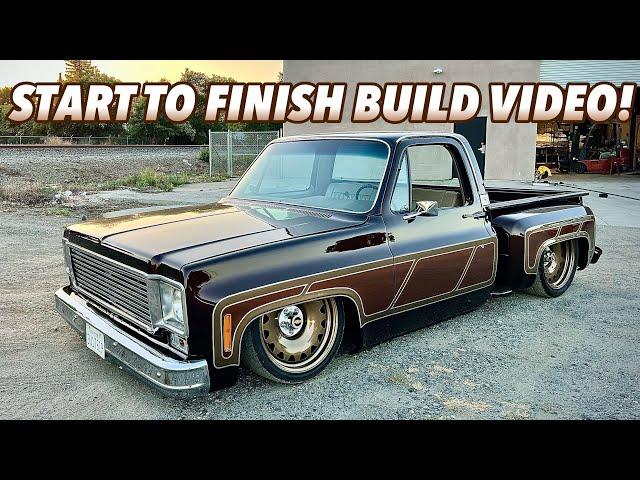 We Built a 79’ Chevy C10 Stepside! Custom Paint, Interior and Bagged!