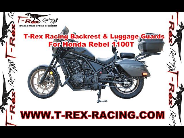 T-Rex Racing Backrest And Luggage Guards For Honda Rebel 1100T