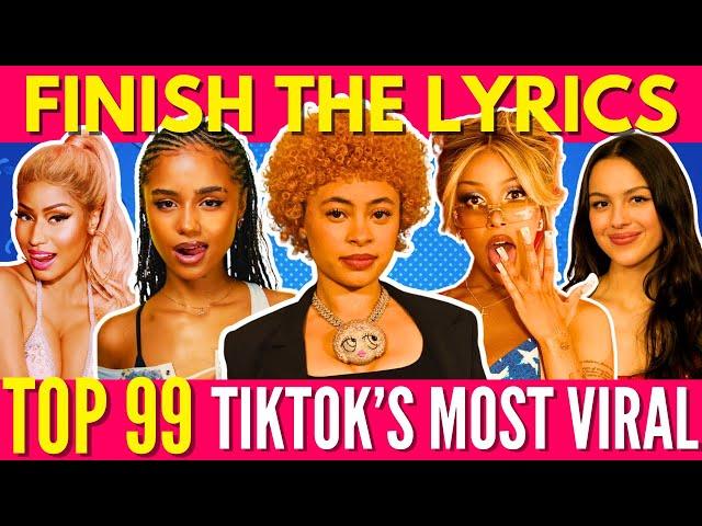 FINISH THE LYRICS - Most Popular Viral TikTok Songs EVER MEGA CHALLENGE(️ - 2024)