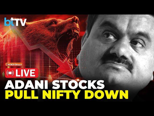 Nifty, Sensex Downturn Resume. Nifty Below 23,400. Adani Stocks' Recovery Start After Sharp Fall.