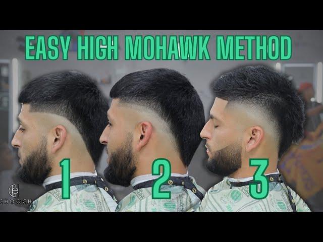 INSANE 2 Guards Technique ! High Mohawk Burst Fade | Haircut Tutorial