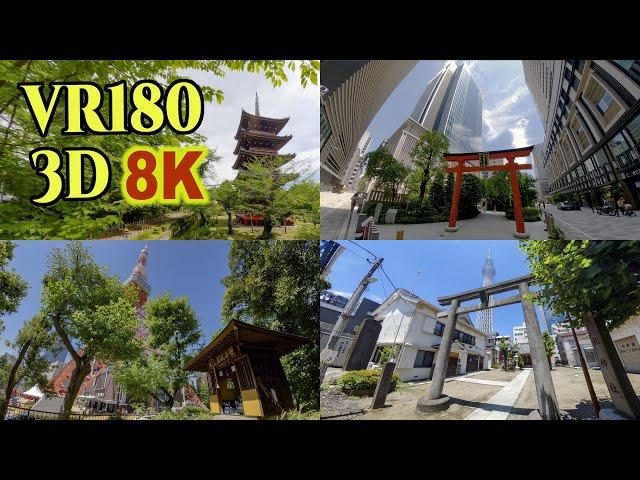 [ 8K 3D VR180 ] 初夏の東京風景 Tokyo scenery in early summer