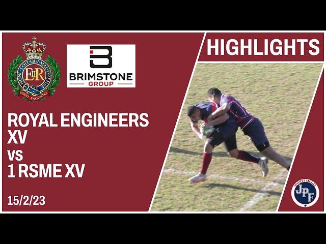 Royal Engineers XV vs 1 RSME HIGHLIGHTS 15-2-23