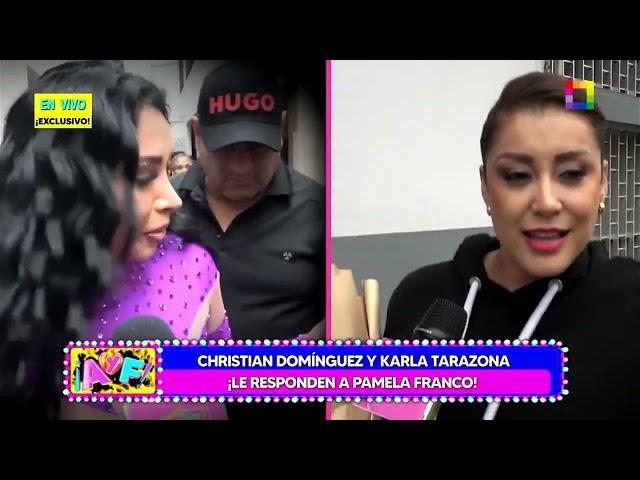 Amor y Fuego - SET 05 - CHRISTIAN DOMÍNGUEZ Y KARLA TARAZONA ¡LE RESPONDEN A PAMELA FRANCO! | Willax