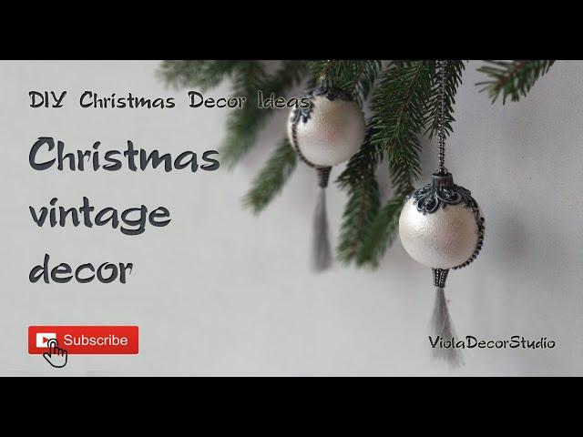 How to Make Vintage Christmas Decorations (DIY Retro Holiday Decor)