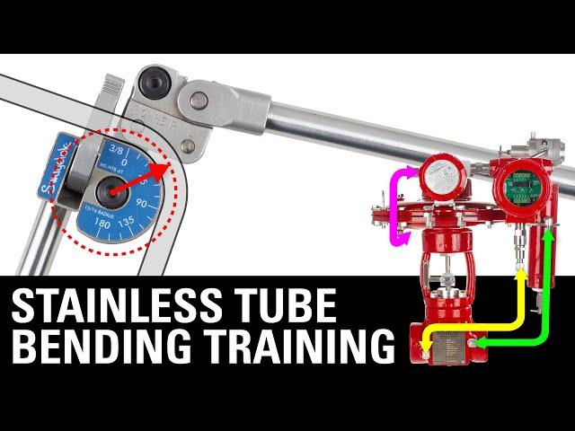 Bending Stainless Tubing on a Pneumatic Oil & Gas Valve