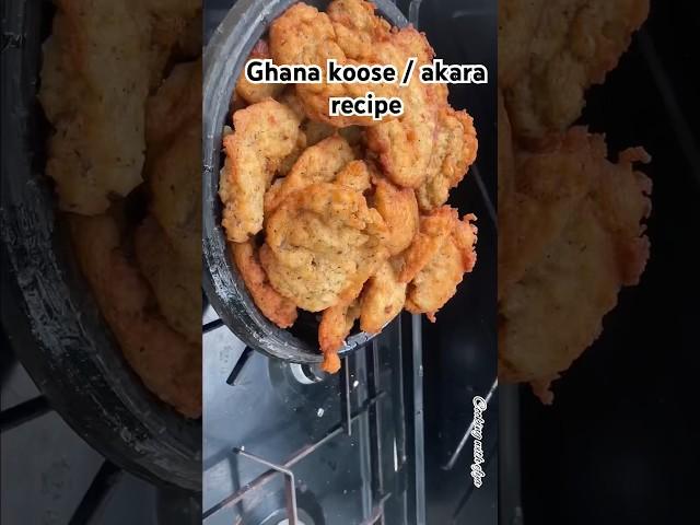 How to make Ghana koose/ akara with unpeeled beans/akara recipe #africanfood #ghanafood #shortfeeds