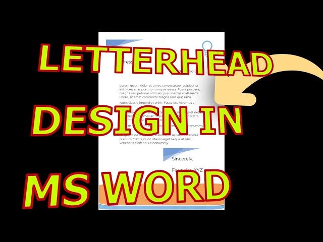 How I Quickly Design Letterheads in Word