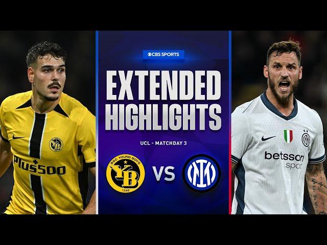 Young Boys vs. Inter: Extended Highlights | UCL League Phase MD 3 | CBS Sports Golazo