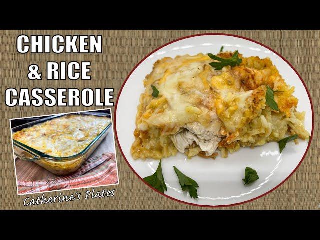 The Creamiest CHICKEN & RICE CASSEROLE | 5 Ingredient Dinner