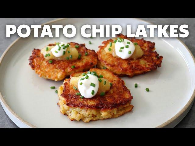 Potato Chip Latkes | Potato Pancakes | Food Wishes