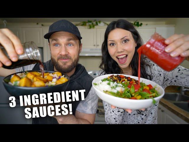 5 EASY VEGAN DRESSINGS | ONLY 3 INGREDIENTS EACH!