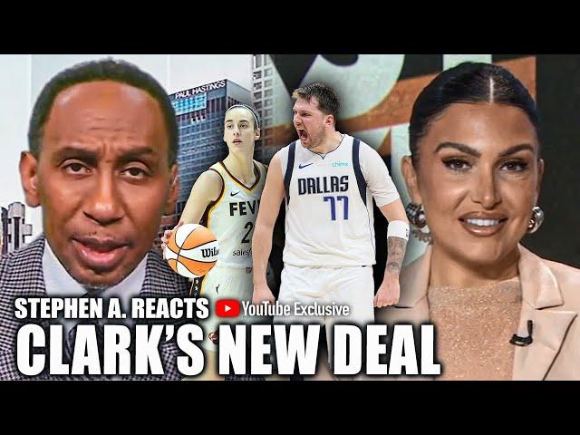 Stephen A. on Caitlin Clark's Wilson deal & Dallas teams | First Take YT Exclusive