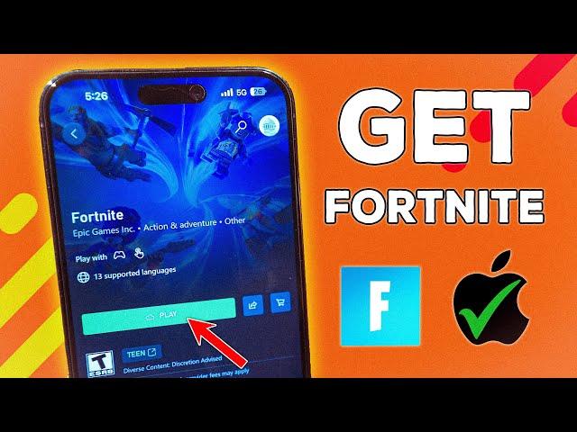 HOW TO DOWNLOAD FORTNITE on iOS in 2024 (Get on iPhone, iPad)