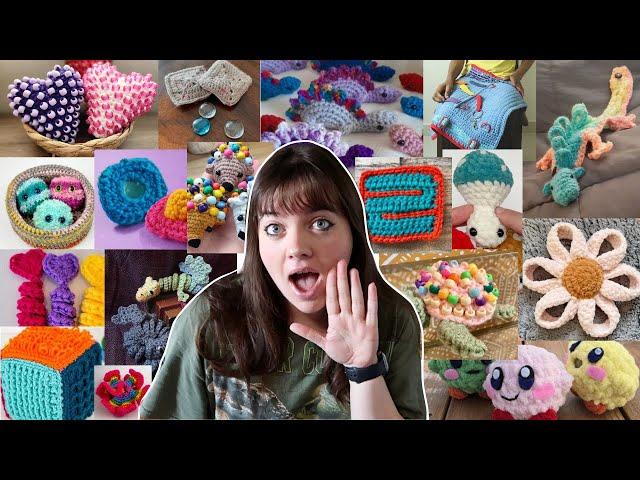 50+ easy FIDGET crochet ideas with free patterns (beginner friendly)