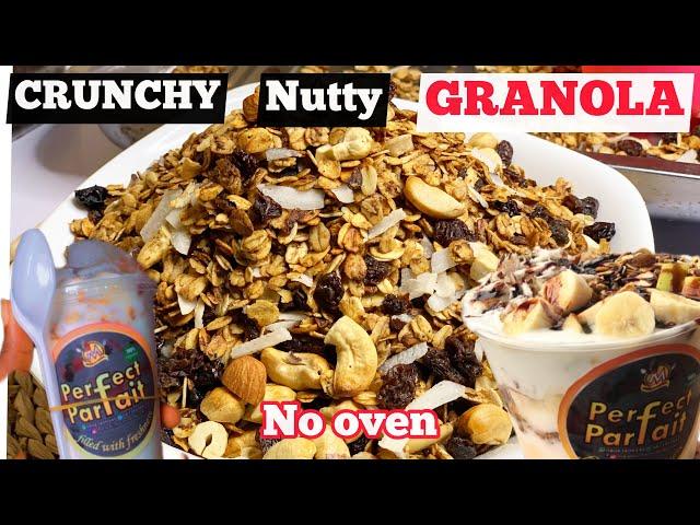 COMMERCIAL GRANOLA PRODUCTION | HOW TO MAKE CRUNCHY GRANOLA + PARFAITS