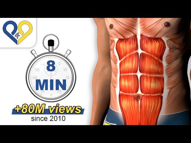 8 Min Abs Workout how to have six pack