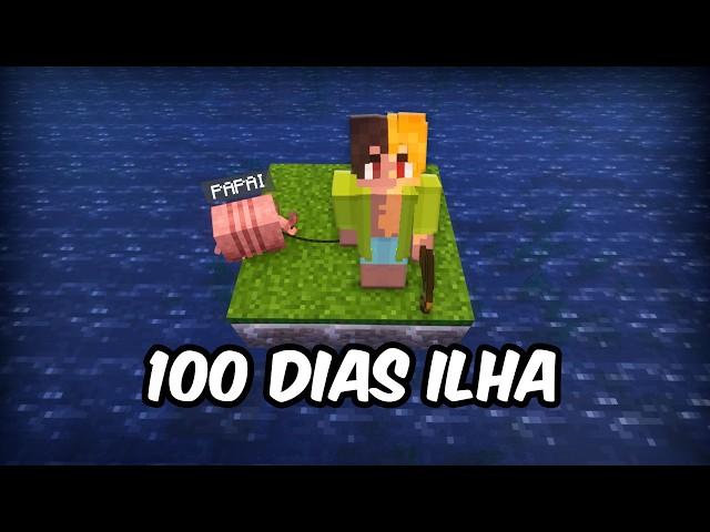 Sobrevivi 100 DIAS em Uma ILHA no MINECRAFT