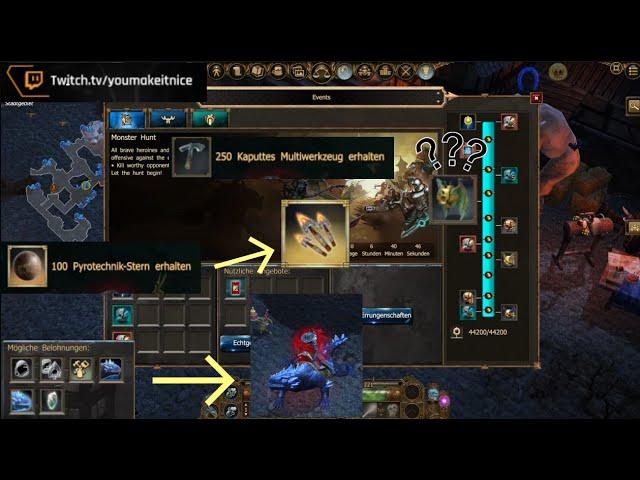 Monsterhunt Rewards 2022 | Stinger Craft | Scam Cave Mount?| Drakensang Online | Youmakeitnice