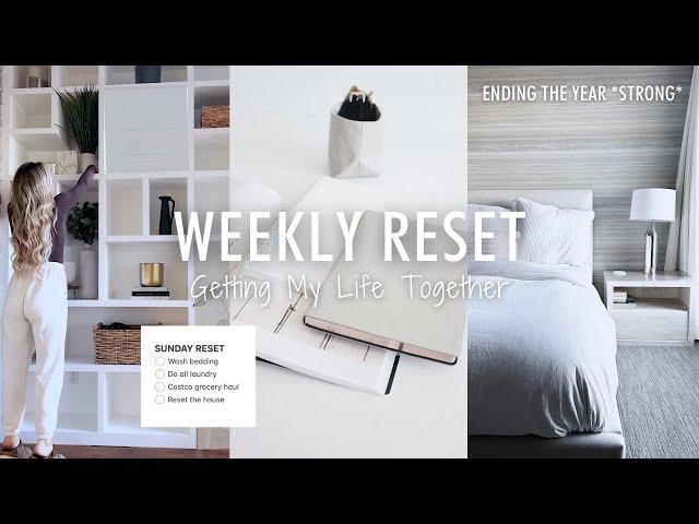 SUNDAY RESET | Cleaning, Costco haul, Organizing & Getting my Life Together