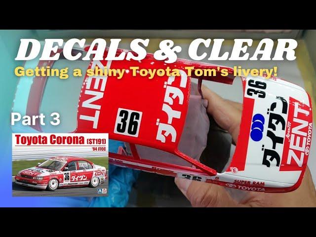 Building the Toyota Corona JTCC. Part 3: Airbrushing, Masking and Decal works!