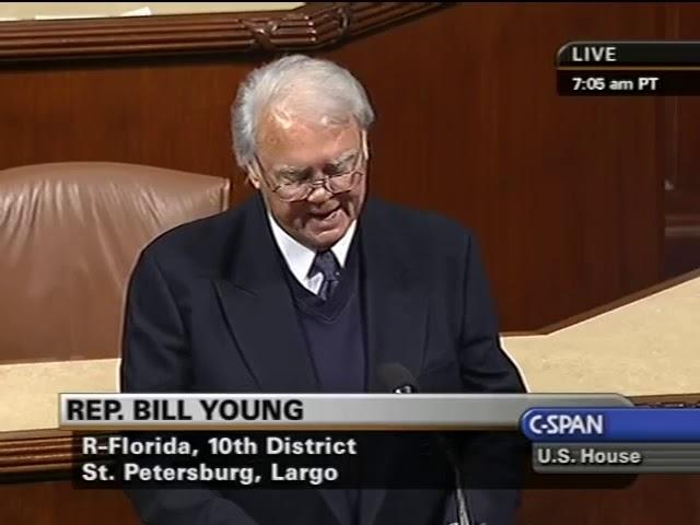 Rep. Bill Young  on Rabbi Jacob Luski, Congregation B'nai Israel, St. Petersburg, October 28, 2009