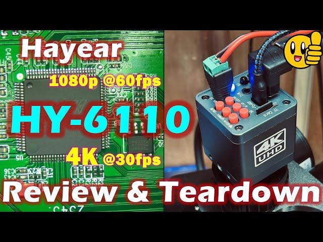 Hayear HY-6110 4K Microscope Camera by MAXGEEK - Review & Teardown - Best Microscope Camera in 2024!