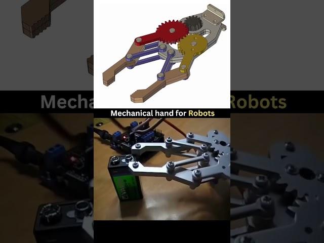 Mechanical Robot Gripper Mechanism #3d #cad #engineering #project #prototype #mechanical #robotics