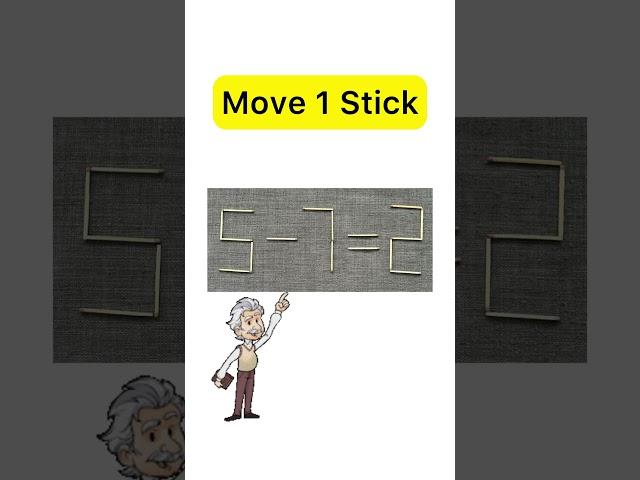 Can You Correct This Matchstick Puzzle #maths #equationpuzzle #puzzle #matchstick