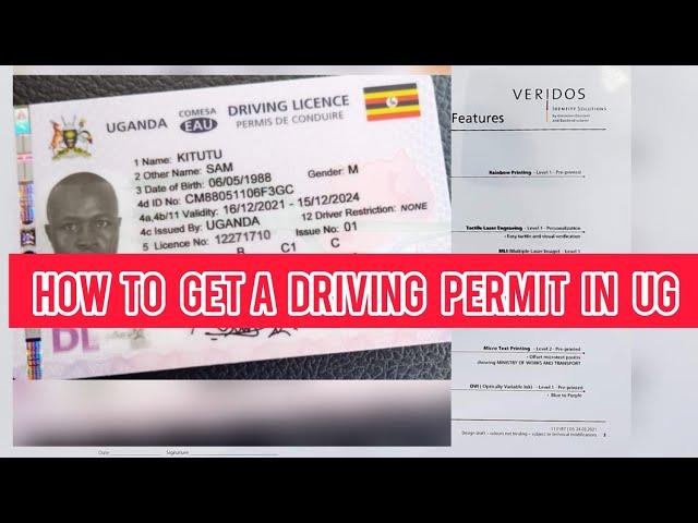 how to get a driving permit in uganda or a driving license
