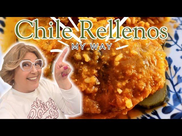 COOK & CLEAN WITH ME// CHILE RELLENOS MY WAY!