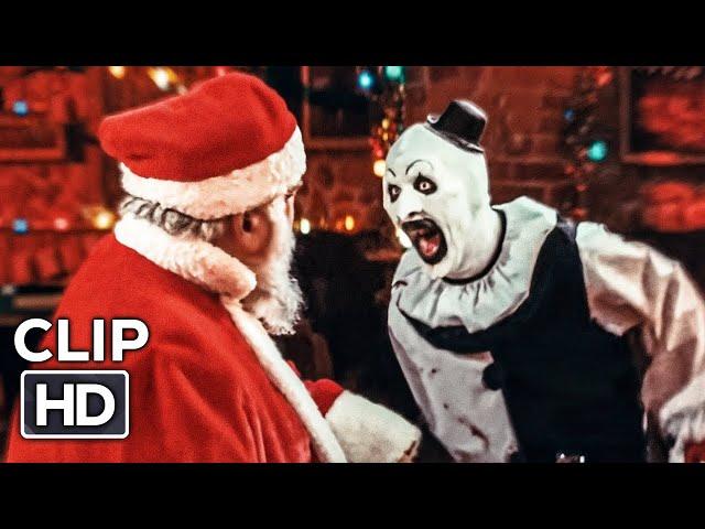 Art The Clown Meets Santa | TERRIFIER 3 (2024) Movie Clip